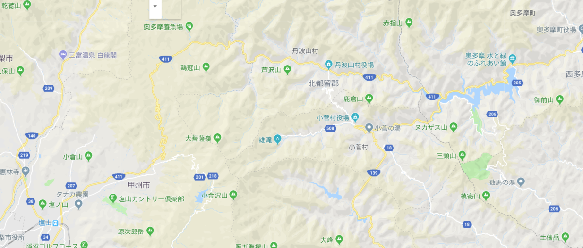 大菩薩峠の地図