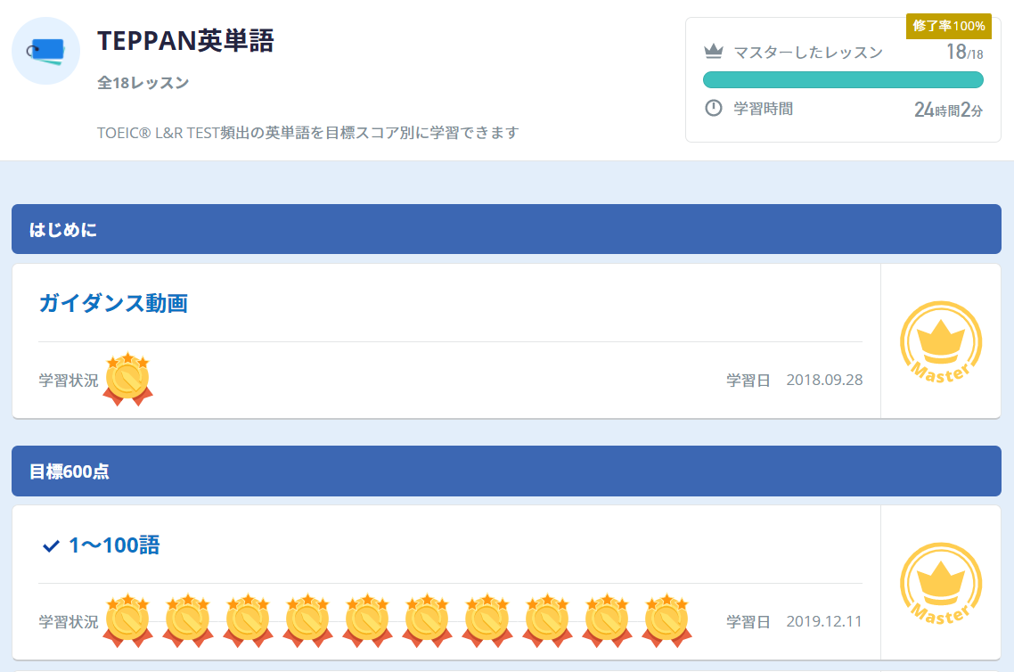 TEPPAN英単語の概要とレッスン例