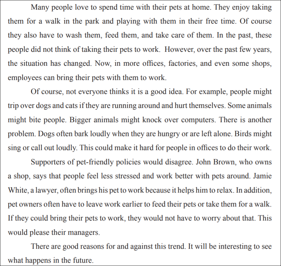 TEAPのライティングTaskAの例