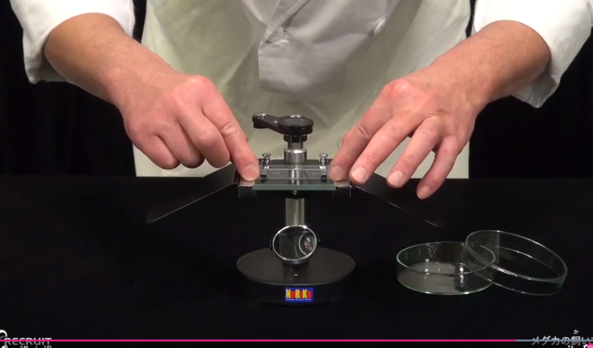スタサプ小4理科の実験の様子