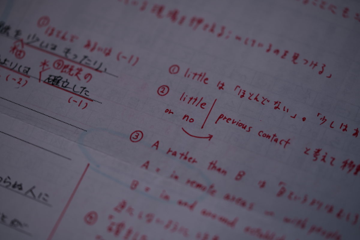 Ｚ会の元添削者である筆者が実際に添削した答案画像