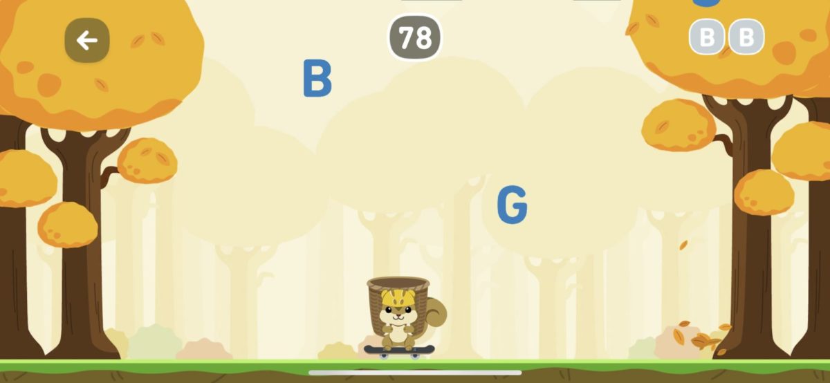 あっちこっちキャッチのプレイ画面