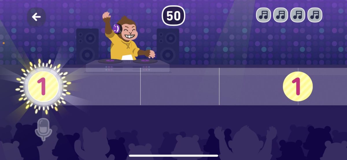 こえでまねまねおんすてーじのプレイ画面