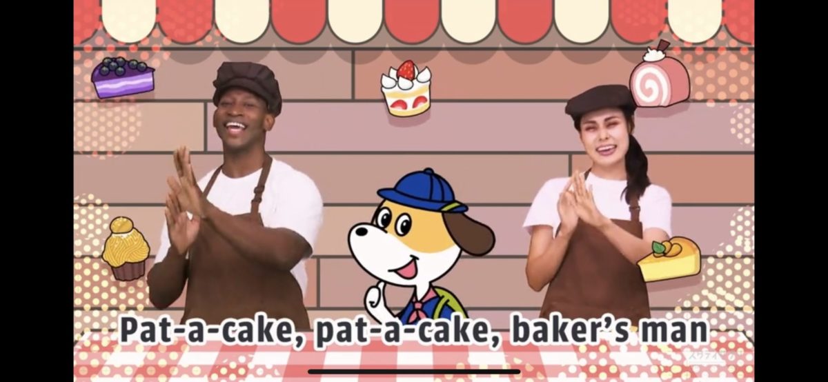 スタディサプリENGLISH for KIDSのうたどうがの様子