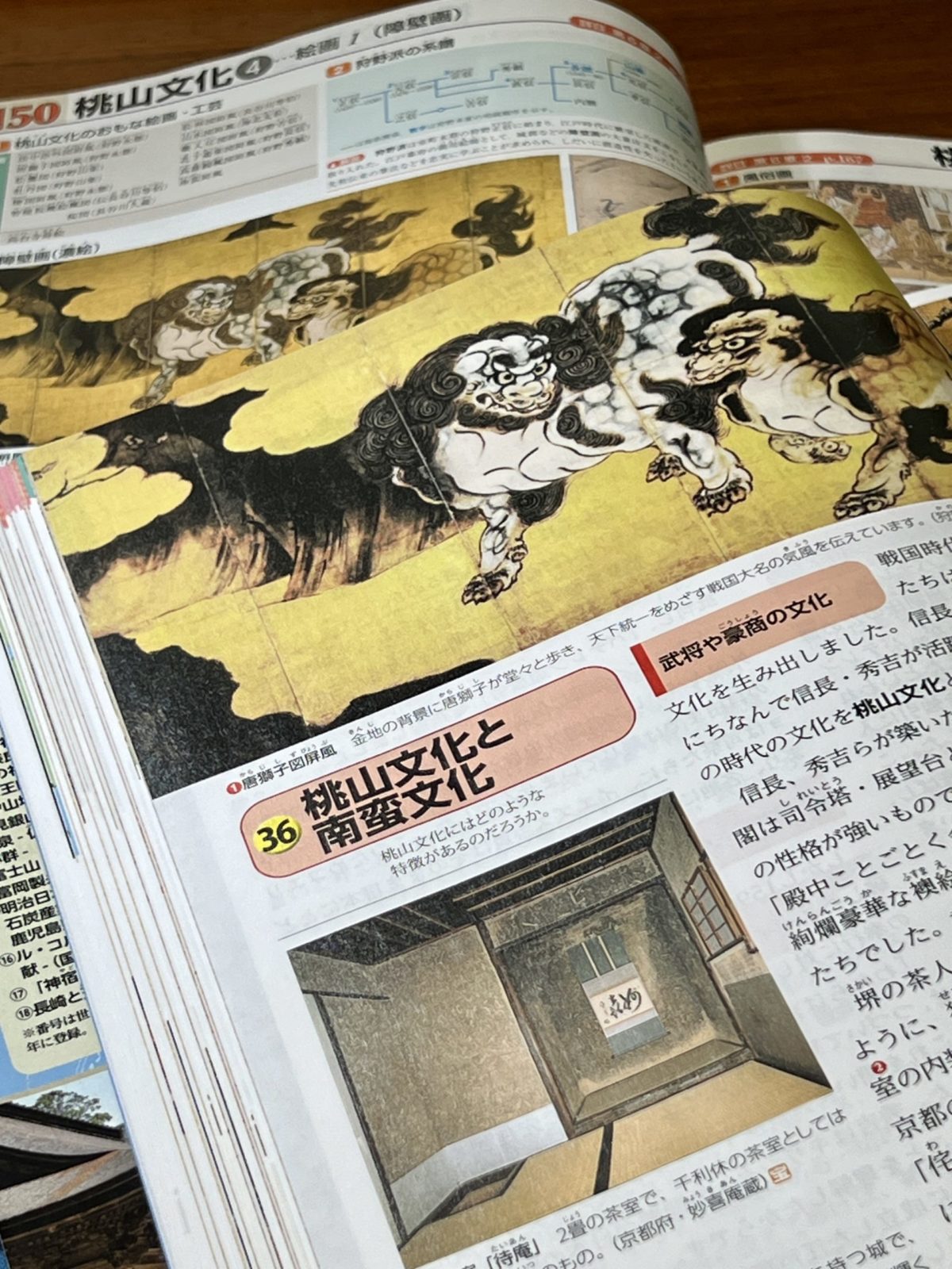 中学の歴史教科書と図録