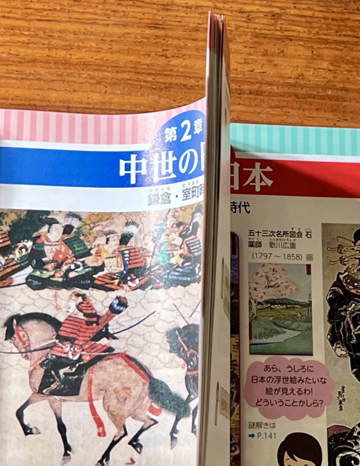 中世を扱う中学の歴史教科書