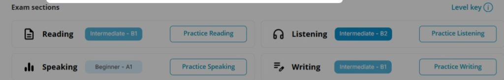 ユーザーのCEFRレベル