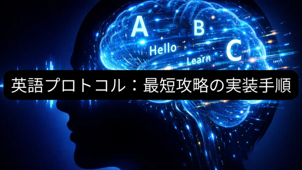英語プロトコル：最短攻略の実装手順