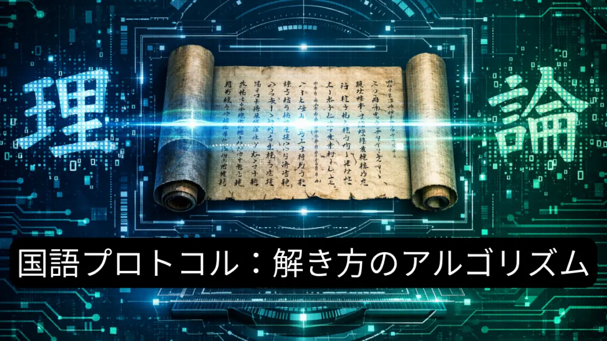 国語の勉強法：AIアシスタントを活用して読解のコツを掴むイメージ