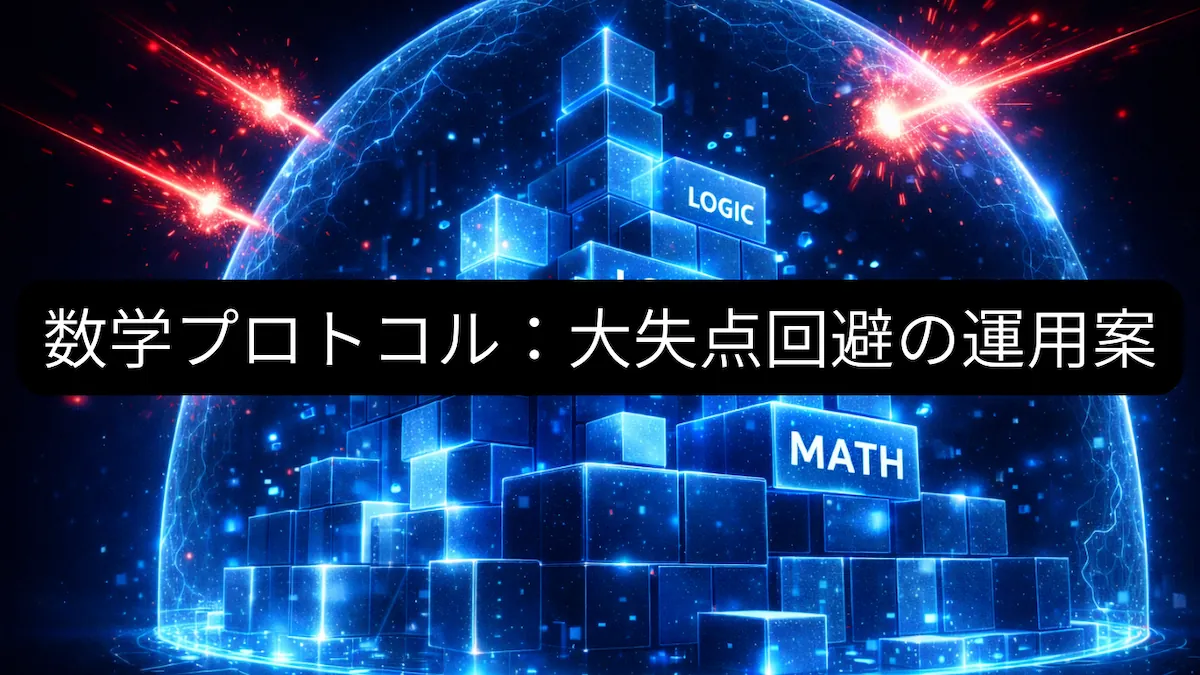 数学の勉強法:AIアシスタントを活用して計算ミスをなくし大失点を回避するイメージ